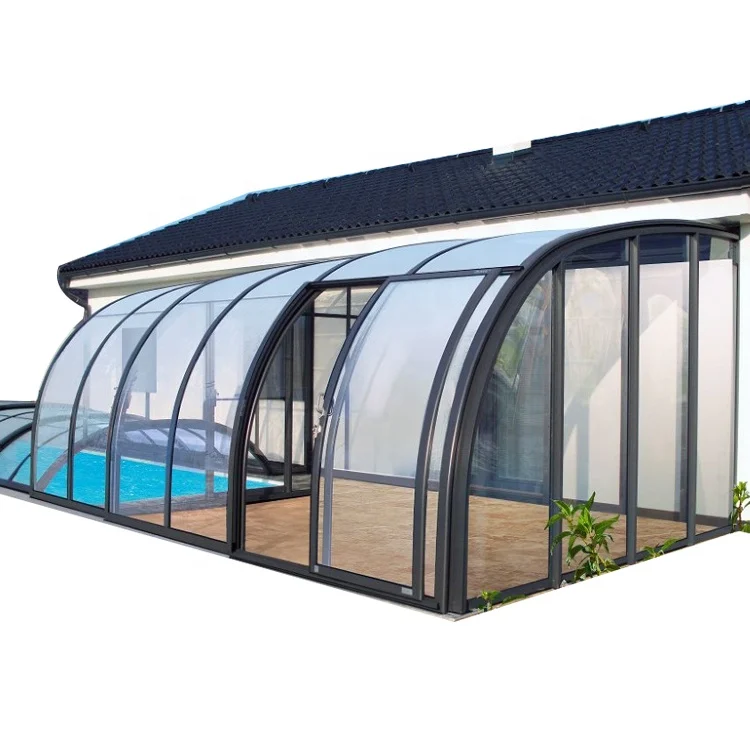 retractable roof glass sunroom sliding roof building glass house and metal conservatory glass veranda