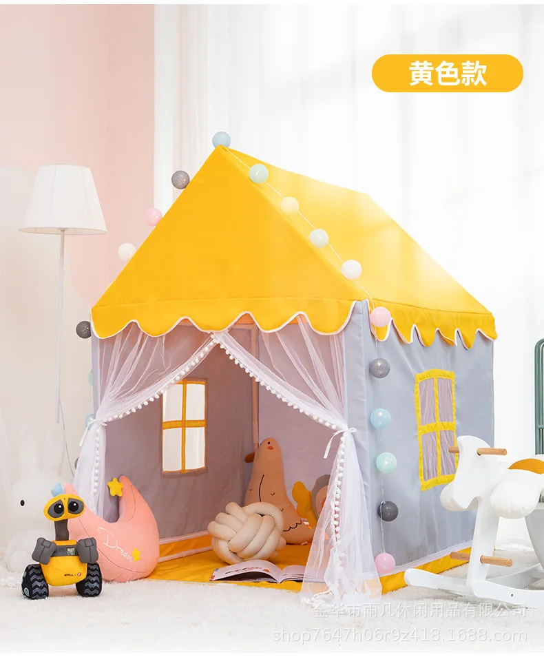 Multicolor Toy Girls Cute Safe Small Castle Baby Tent Playhouse, Toy Tents Kids House, Play Tent For Kids