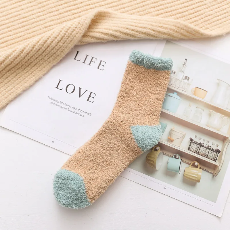 Factory Custom Chenille Socks Indoor Spa Socks Sleeping Socks