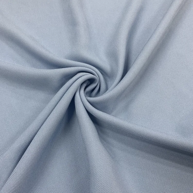 Hot Sale Blue White Polyester Imitated Satin Acetate Fabric For Dress