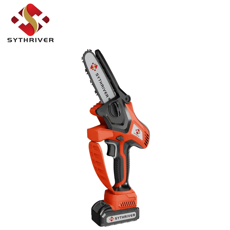 one handed small battery 4 inch electric lithium chainsaw