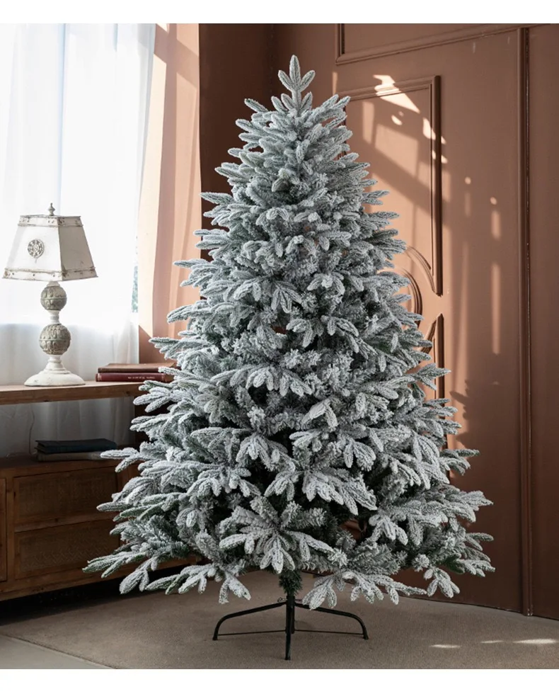 Christmas Decoration 90CM-400CM Flocked Snow Flocked Artificial Christmas Tree For Decoration FW-024689