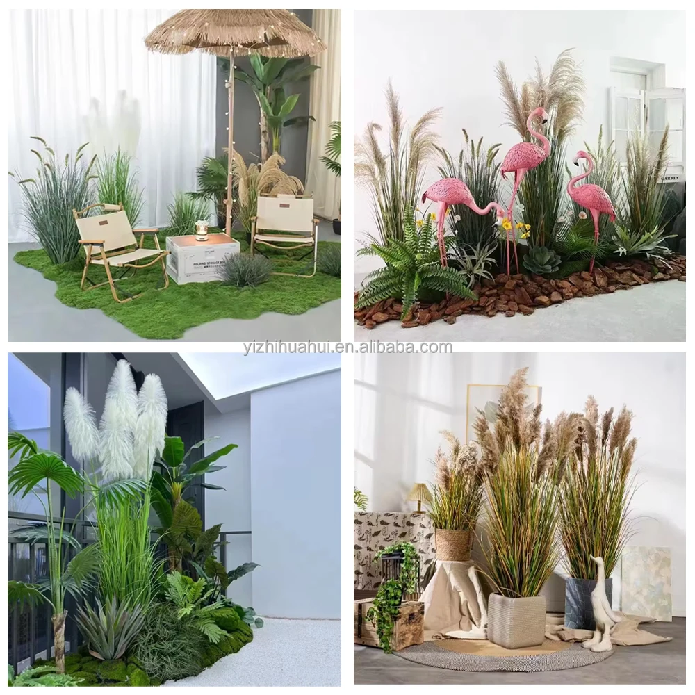 landscape artificial plants high quality artificial green wall vertical plants leaves for landscaping decoration