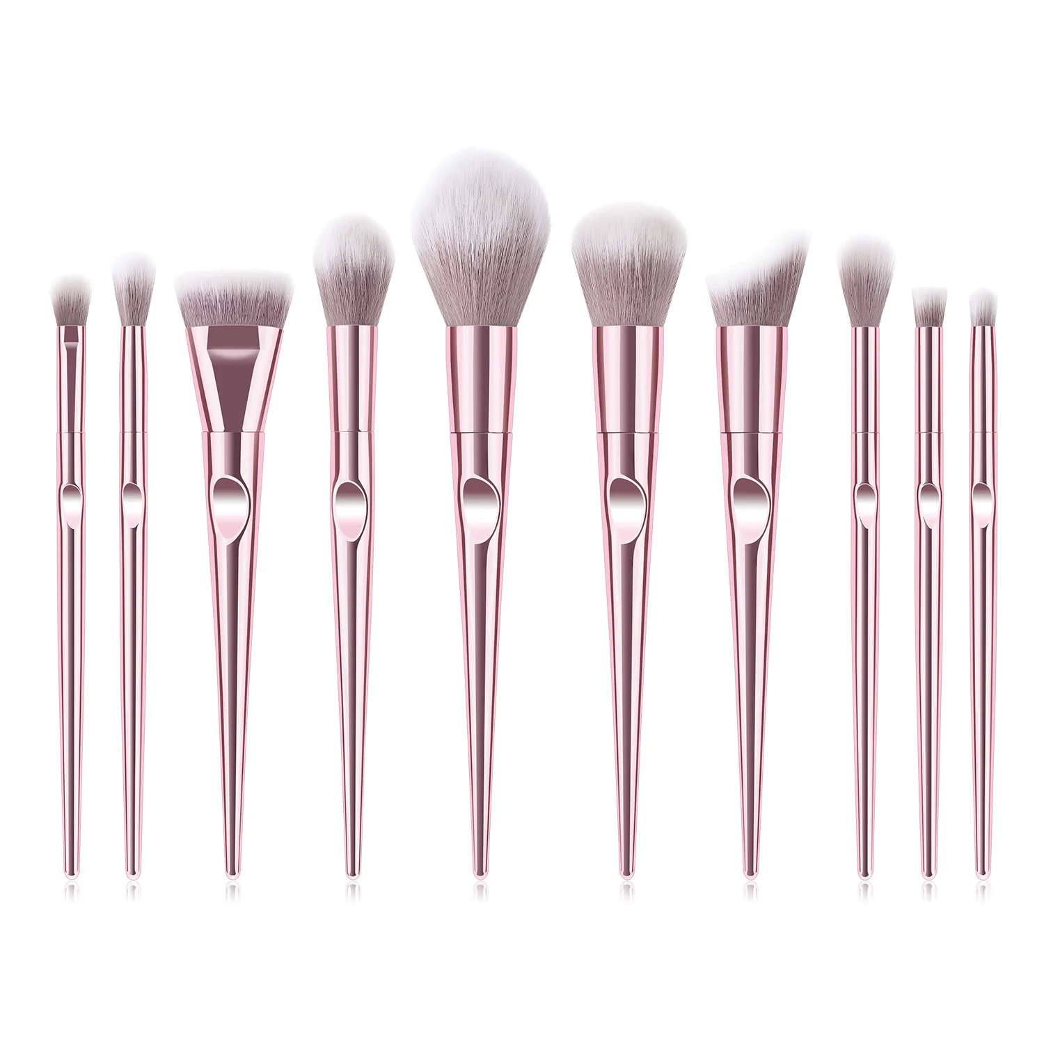 Wholesale Simple Purple  Makeup Brush Soft Wool Easy Take Powder Custom Logo makeup brush Personalized