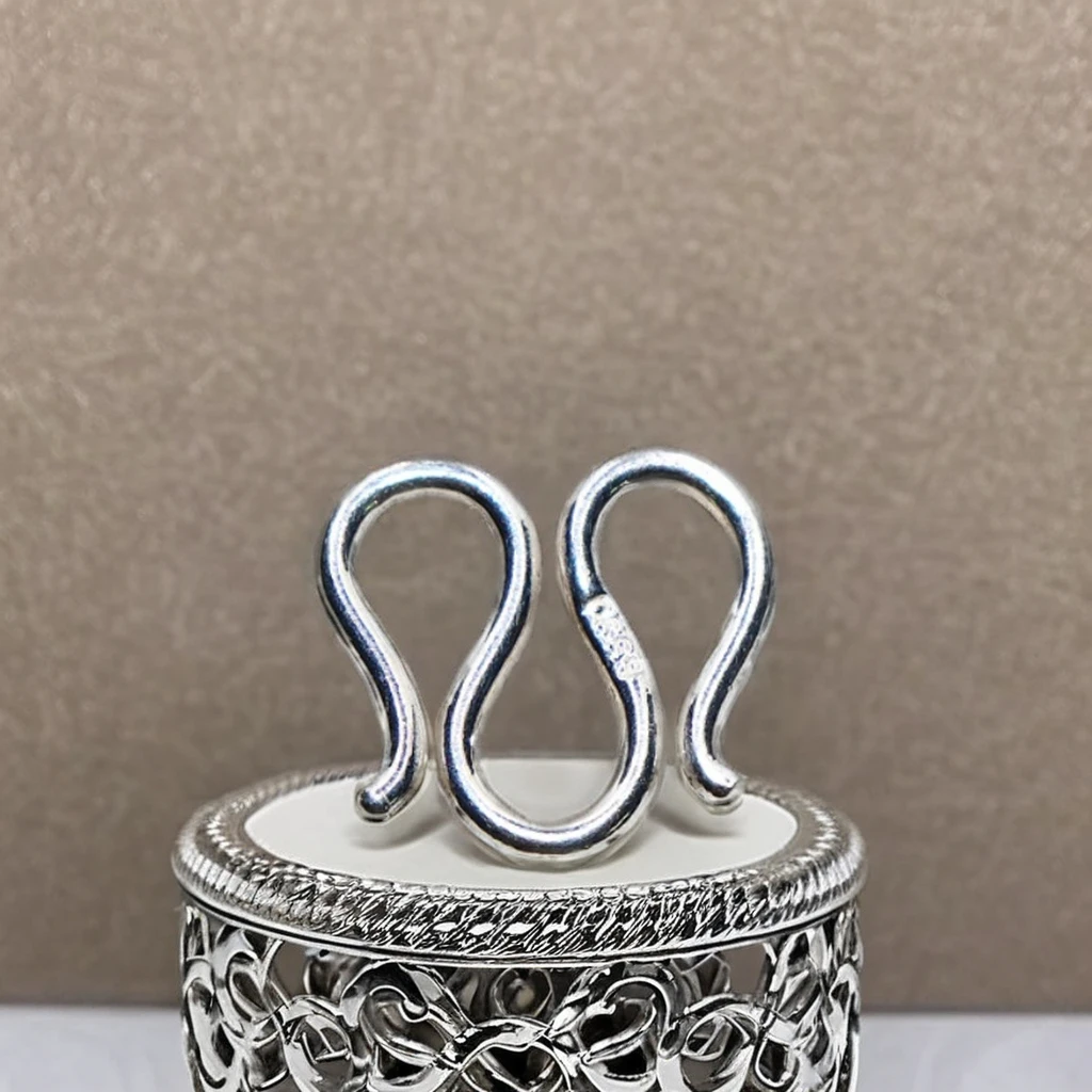 925 Sterling Silver Jewelry with Platinum Plated Connection Buttons Openable Buckle for Necklaces & Bracelets for Men & Women