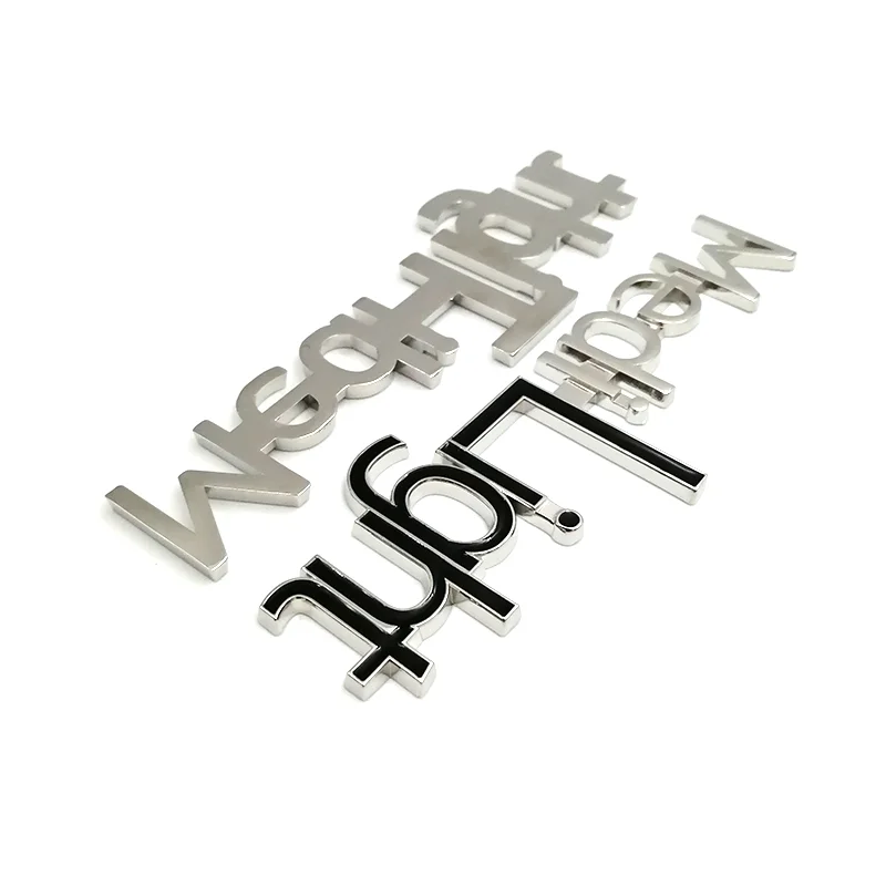 High Quality Custom branded metal logo metal logo sign logo metal label