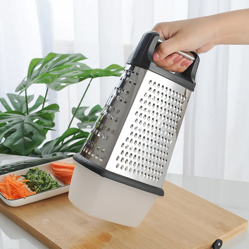 Kitchen Slicer 4 Sides Vegetables Ginger Stainless steel four-sided melon plane rmulti-purpose vegetable cutter potato grater