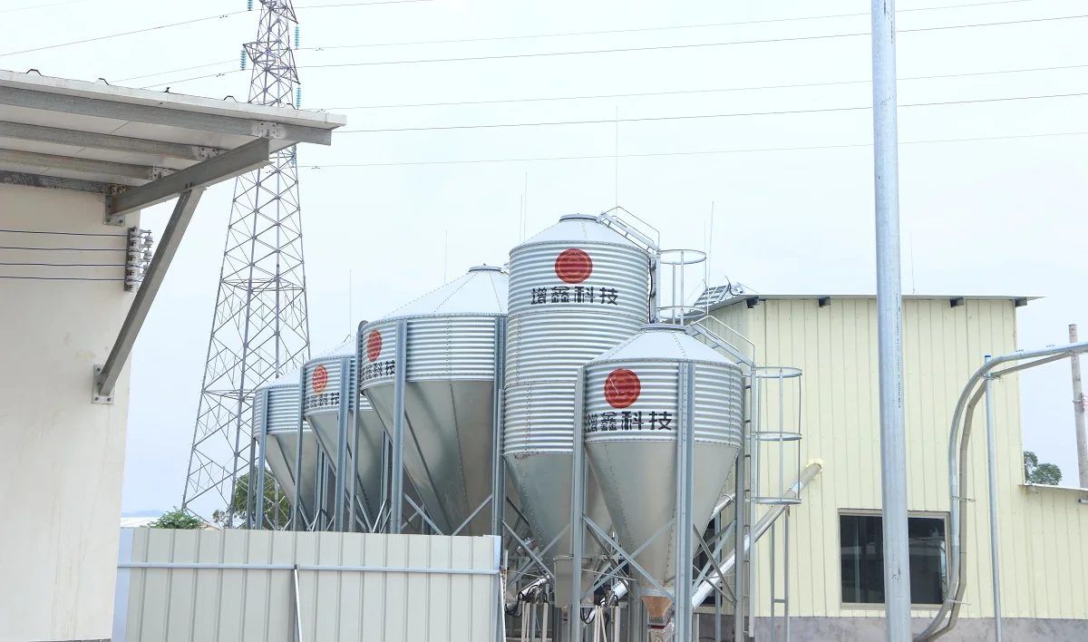 factory high quality hot dip galvanized steel plate feeding bin feeding silo  for pig farming