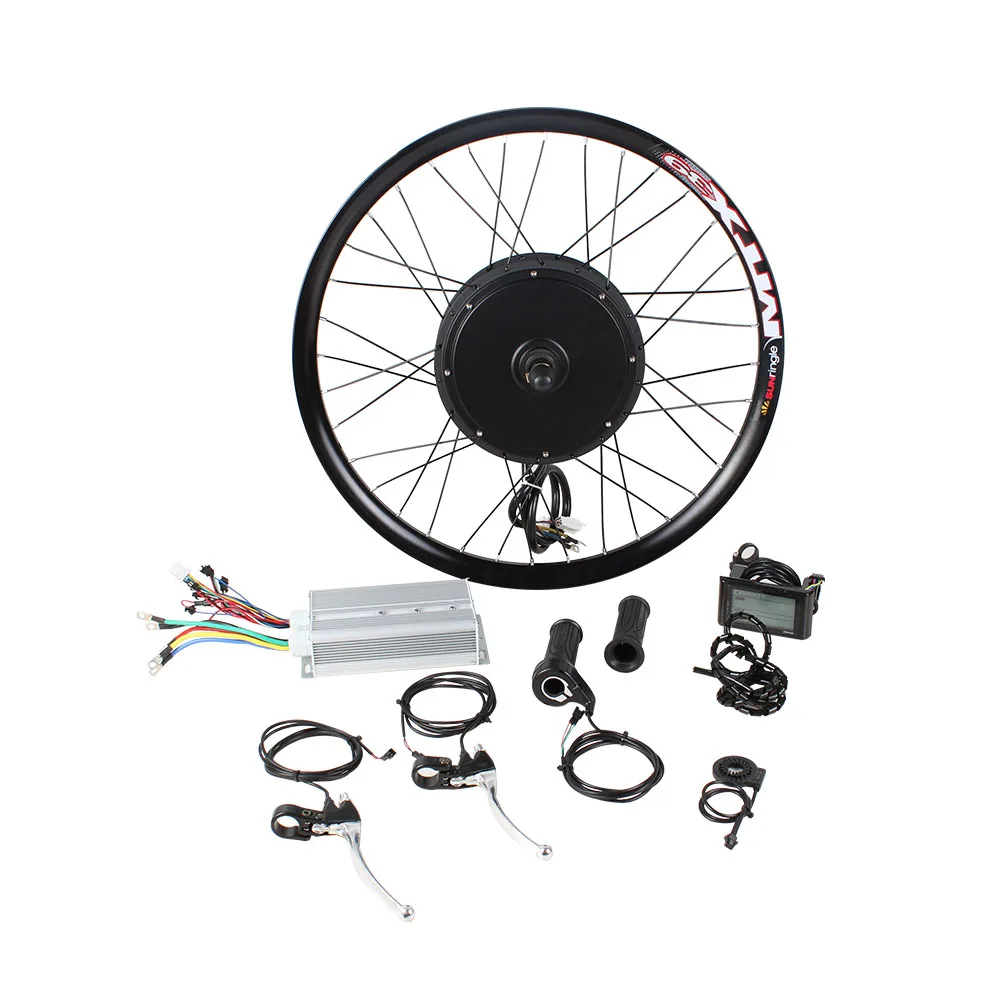 48v 52V 1000w 1500w 2000w ebike e bike electric bike bicycle hub motor conversion kit with Optional lithium battery