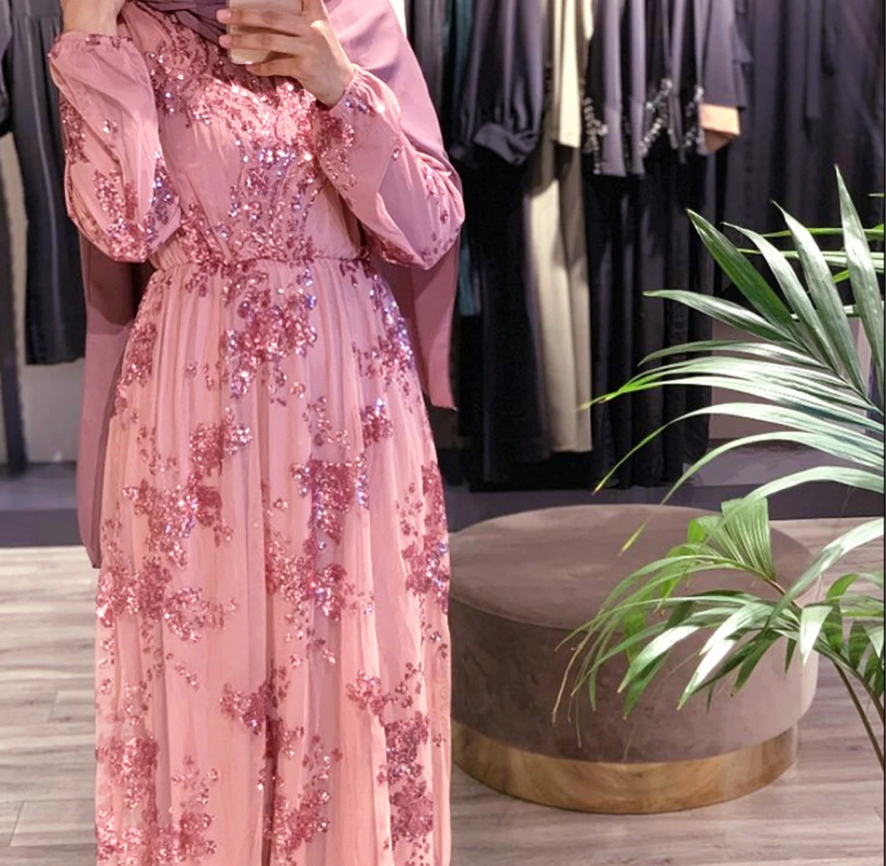 Ближний Восток mulim определяет Abaya Jibab вечерние платья с длинными рукавами для девочек абеа мусульманская