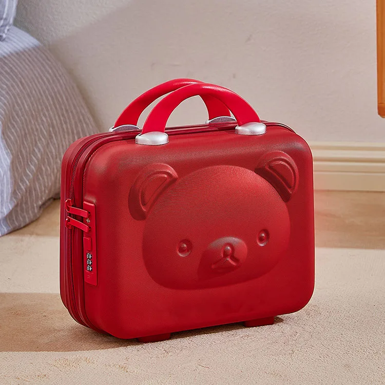 Fashion Makeup Bag Cartoon Travel Portable Fashion Suitcase Cute Hard Shell Password Box Souvenir zipper Cosmetic Case