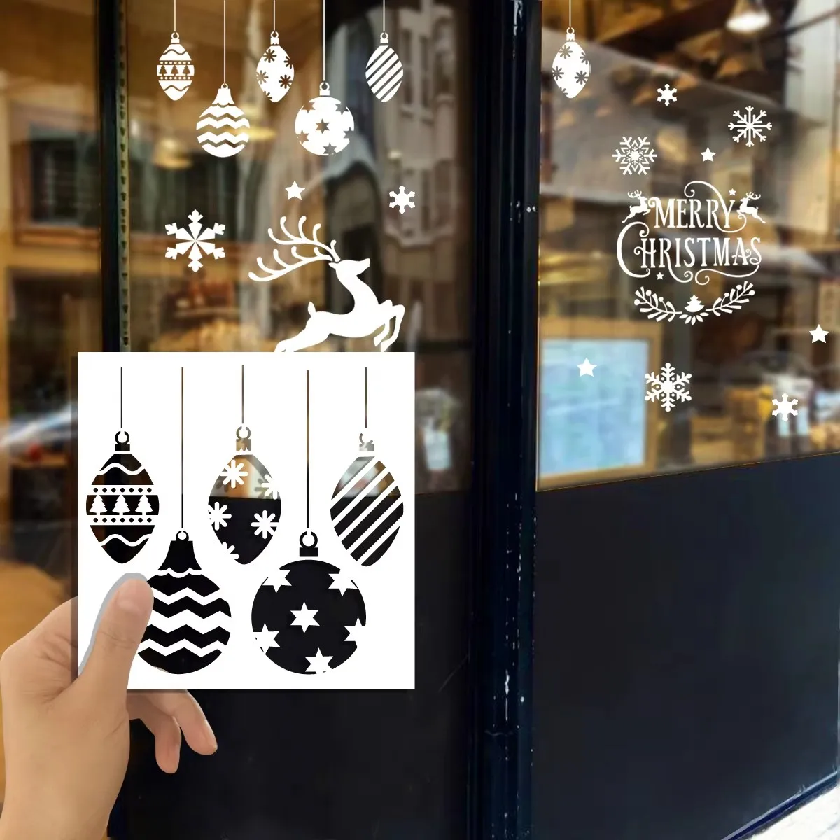Christmas Painting Stencil Kit DIY Drawing Stencils Templates for Painting on Wood Wall Home Decoration