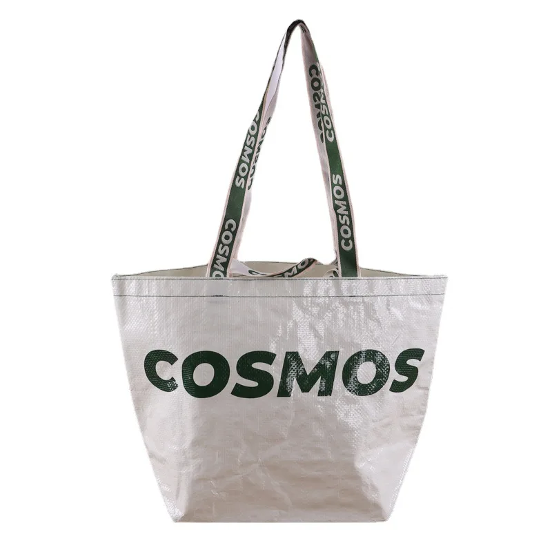 Color Printing Bag Manufacturer Waterproof Laminated Snakeskin polypropylene pp Woven Bag Plastic Custom Shopping Tote Bag