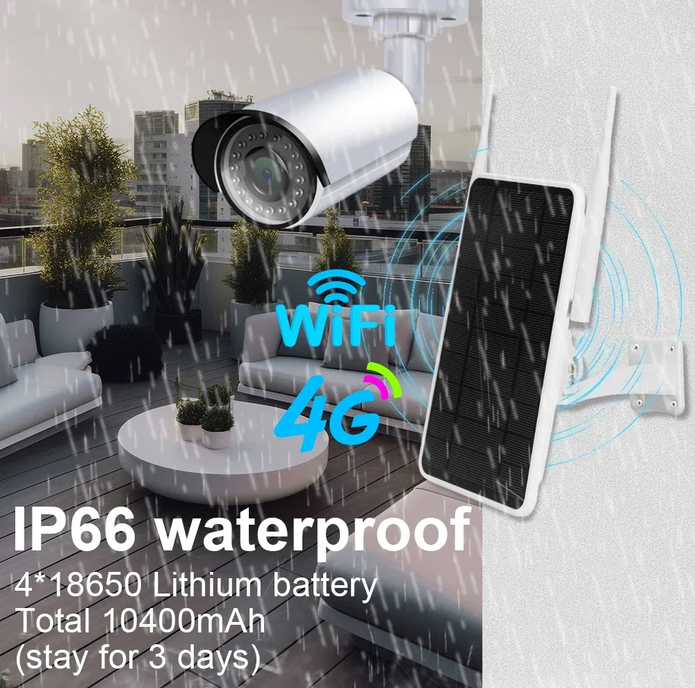 15W Outdoor Solar 4G Sim Card Router Panel Wireless WiFi  26000mAh Lithium Battery  Power Low Power Repeater