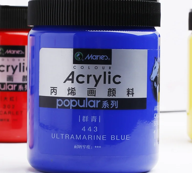 Профессиональный высококачественный акриловый цвет Мари 300 мл для художественной живописи и граффити