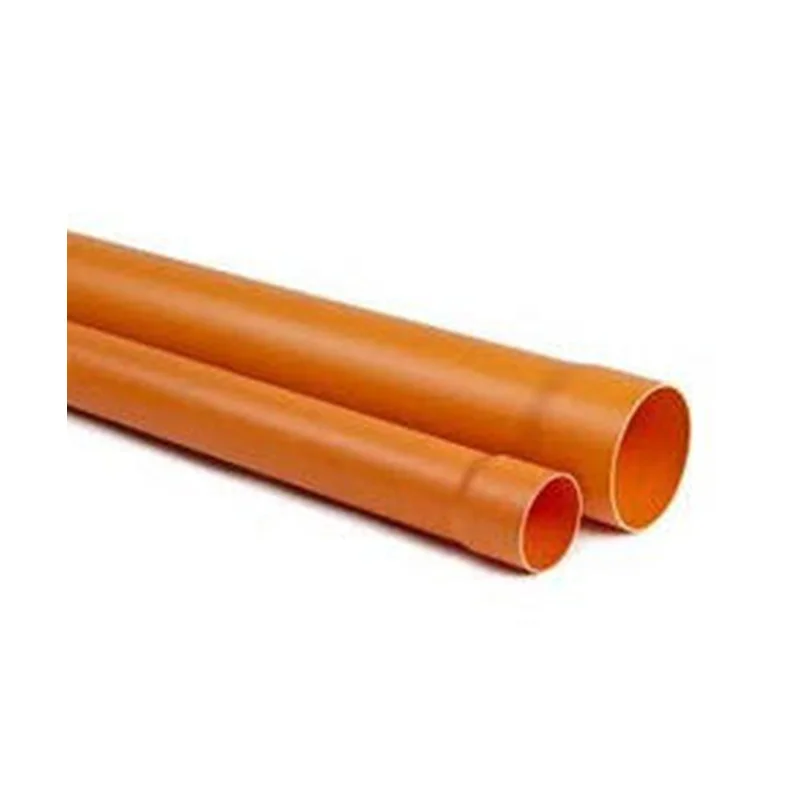 Factory Orange PVC Electrical Conduit Pipe UPVC rigid conduit grey