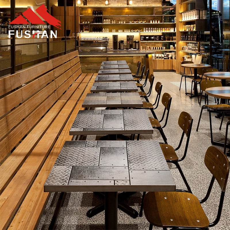 FUSHAN outdoor lounge furniture ceramic tile mosaic table bar cafe restaurant