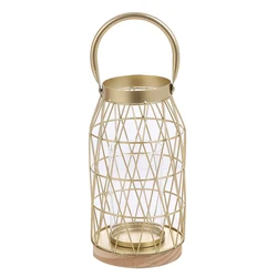 High Quality  Northern europe modern design wedding  gold candle holder  geometric metal candle holder  decorative candle holder