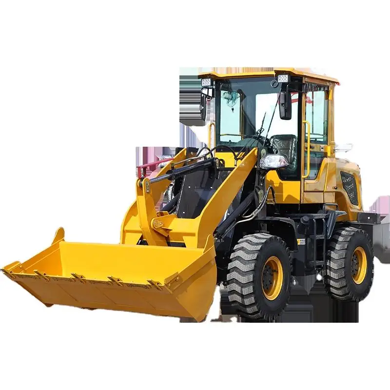 Manufacturer Mini Loader 4WD Tractor with Front End Loader and Backhoe Mini Tractors Yellow Green UNIQUE Training Long Power ISO