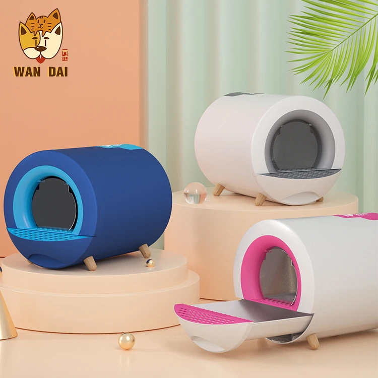 Brand new style drawer design cat litter box top selling automatic deodorization cat litter box toilet