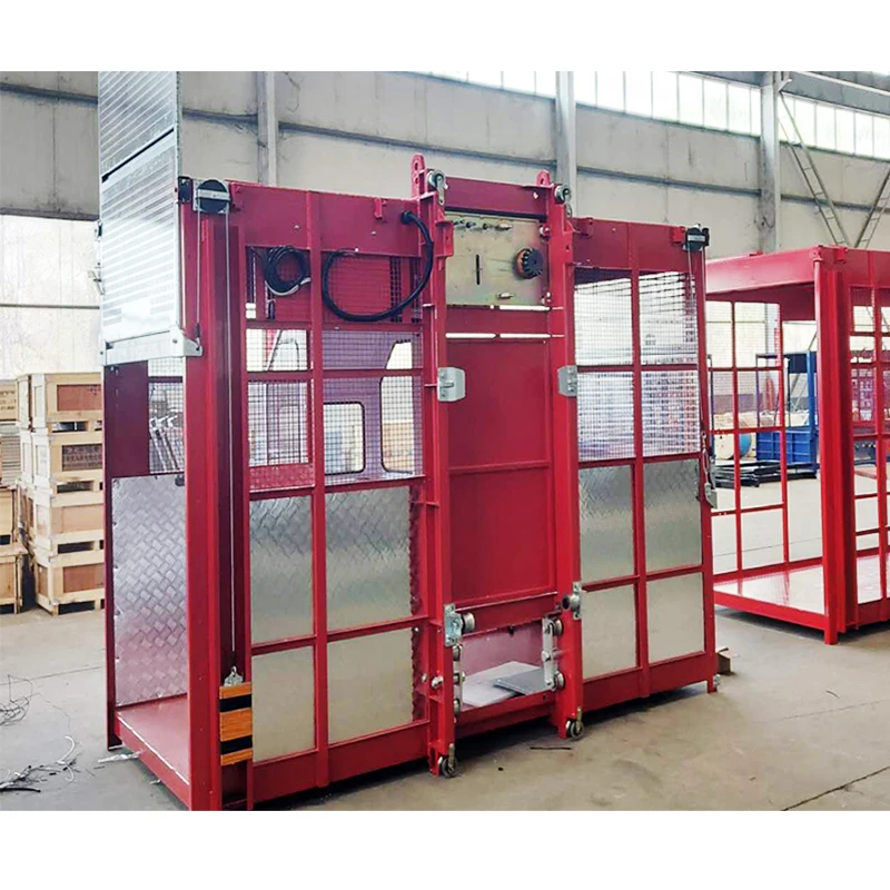 Plc Autocontrol System Electric Motor Power Rack And Pinion Building Hoist Construction Lift Construction Hoist With Ce Approved