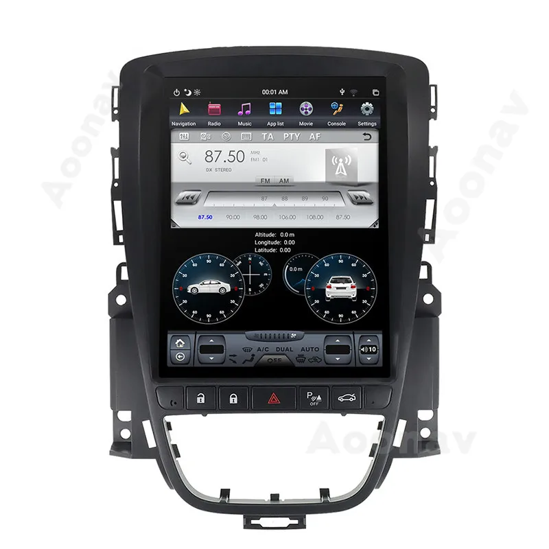 AOONAV Android 8.1 Car DVD Player GPS navigation For OPEL Astra J 2010 GPS Radio Navigation Multimedia System