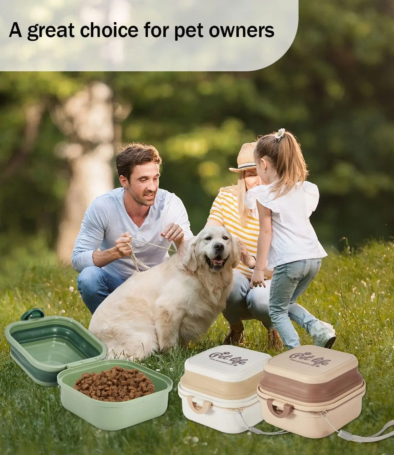 Hot Sale Plastic Silicon Folding Collapsible Pet Travel Food Storage Container Water Container Water Bowl Pet Bowls