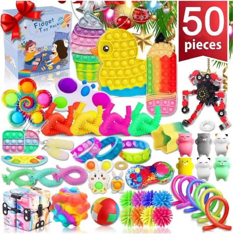 New Arrival colorful fidget pop tube toys plastic With Huge Discount