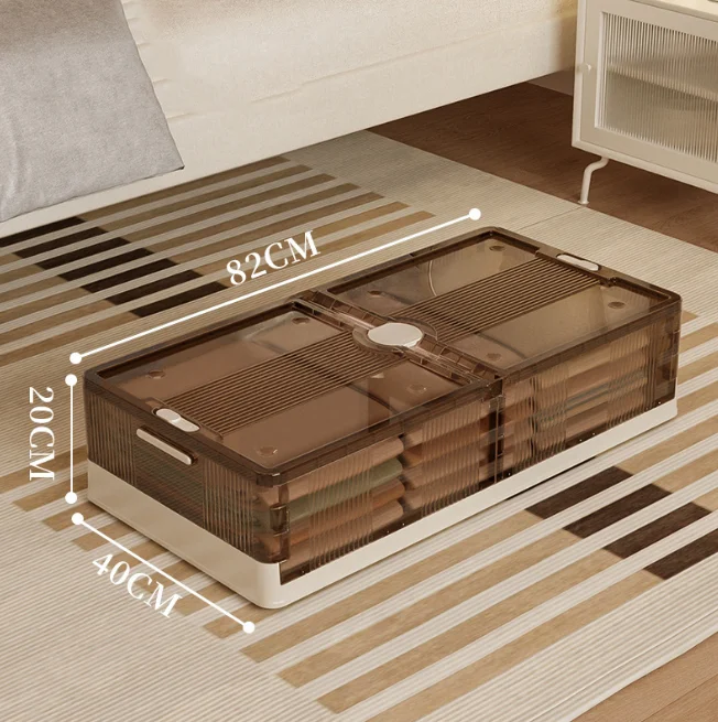 Household Under-bed Storage Box Folding Wheeled Drawer-type Clothes Quilt Toy Under-bed Storage Box