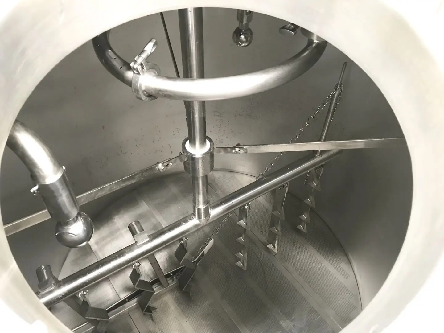 Inside of Mash lauter tank