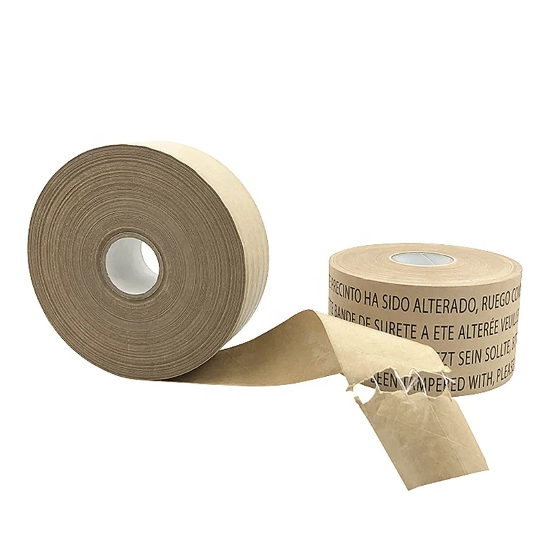 
High Performance Biodegradable Sealing Kraft Paper Tape Print Water Activated Tape 