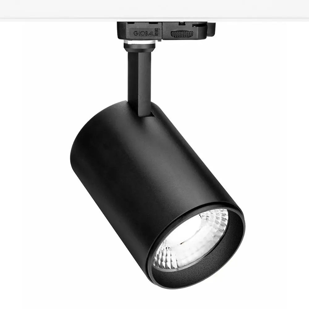 37W Dimmable Track Track Head Indoor Light Fixture White Finish CRI 90 Warm White led Track Spot Light