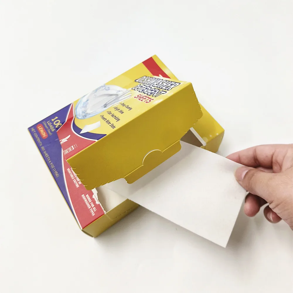 Eco-Friendly Dishwasher Detergent Sheets - Lemon Scent - for Dishwasher/Hand Washing/Dish Liquid Replacement - No Liquidless