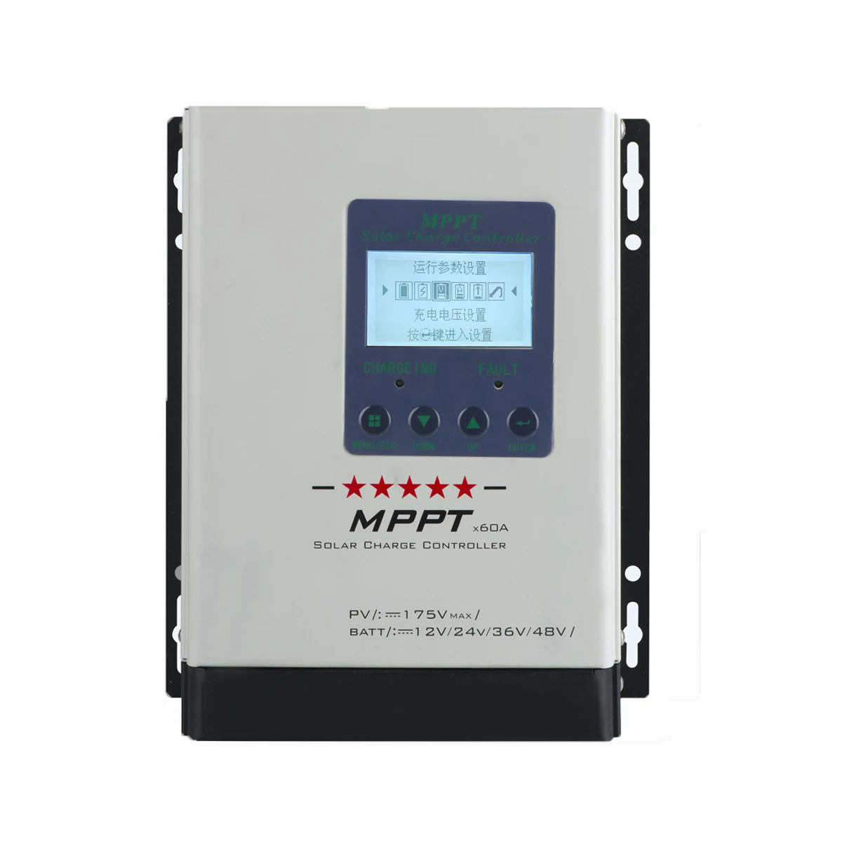 Контроллер зарядного устройства на солнечной батарее MPPT 60A 12 В 24 36 48 Auto Lifepo4 свинцово-кислотный аккумулятор контроллер
