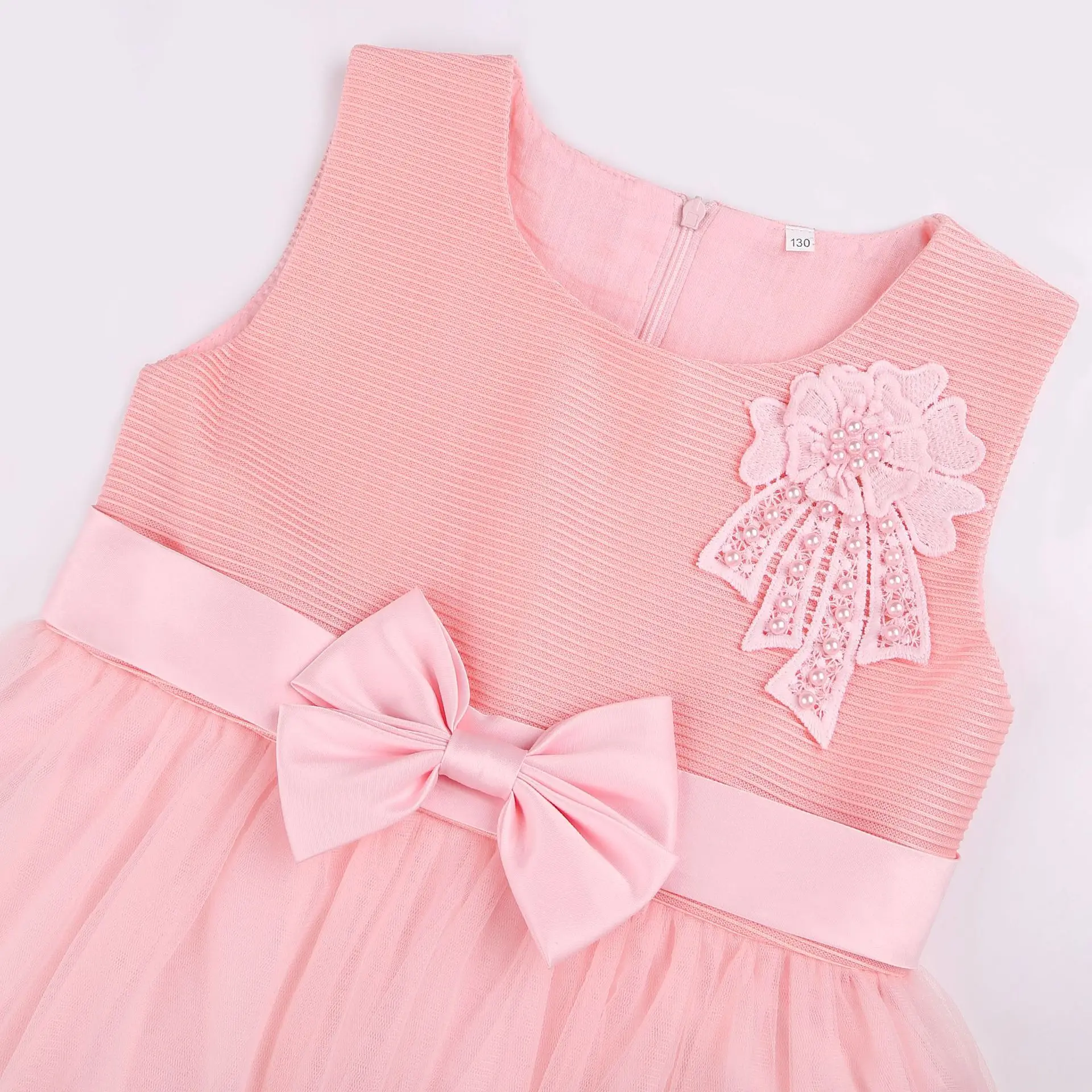 Goodada Garment Girls Elegant Princess Dresses With Bow In The Back Fashion Fluffy Skirts Girls Birthday Party Prom Dress