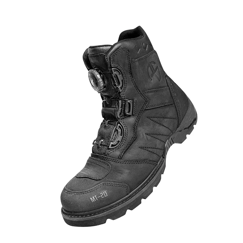 ALIEN SNAIL Retro Cruise Motorcycle Boots Men Travel Leisure Knob Adjust Shoes Waterproof Moto Winter Warm Protective Boots