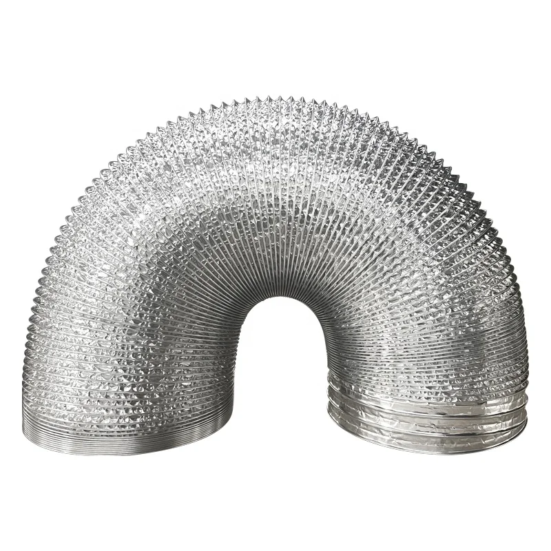 Factory Price Indoor Outdoor Flexible Dryer Ducting Air Duct Aluminum Insulated Flex Hose for HVAC