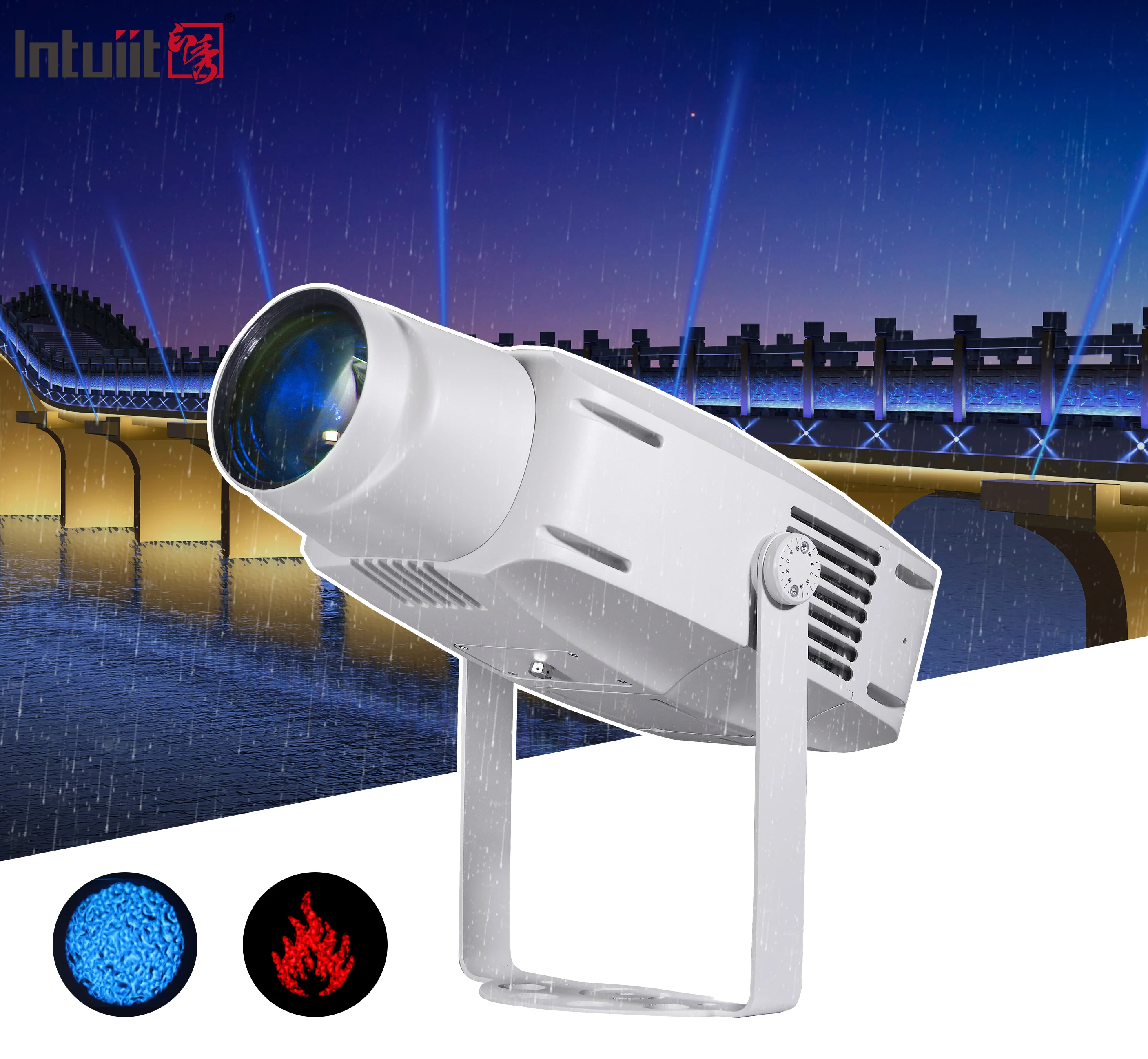 Outdoor 400W Waterproof Projector Stage Light Landscape For Party Show Water Ripple Effect Light Projector