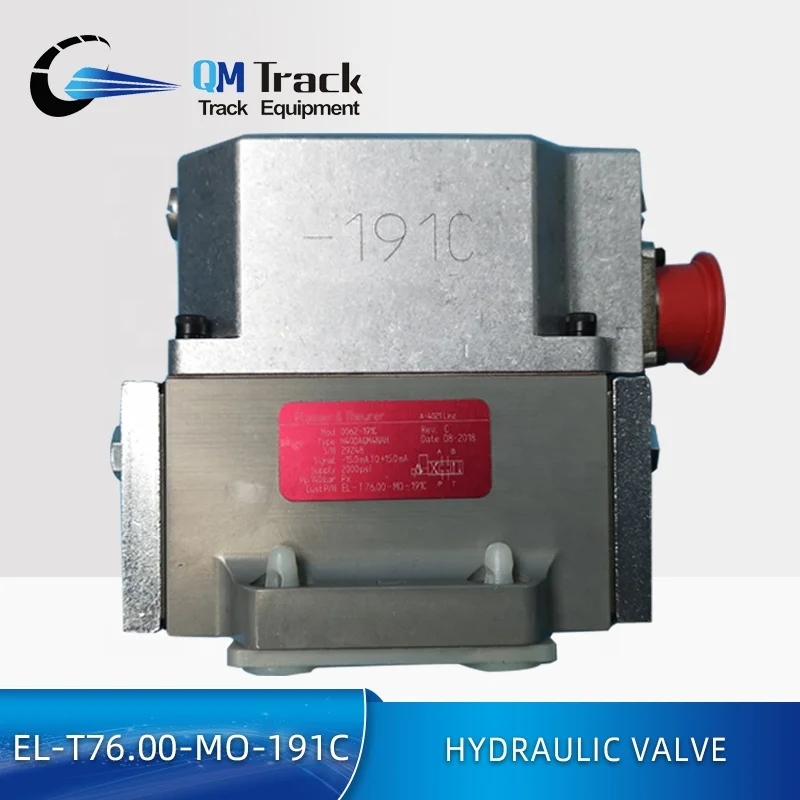Railway Parts Hydraulic Servo Valve With The Red Label For Railway Tamping Maintenance Equipment Of Plasser