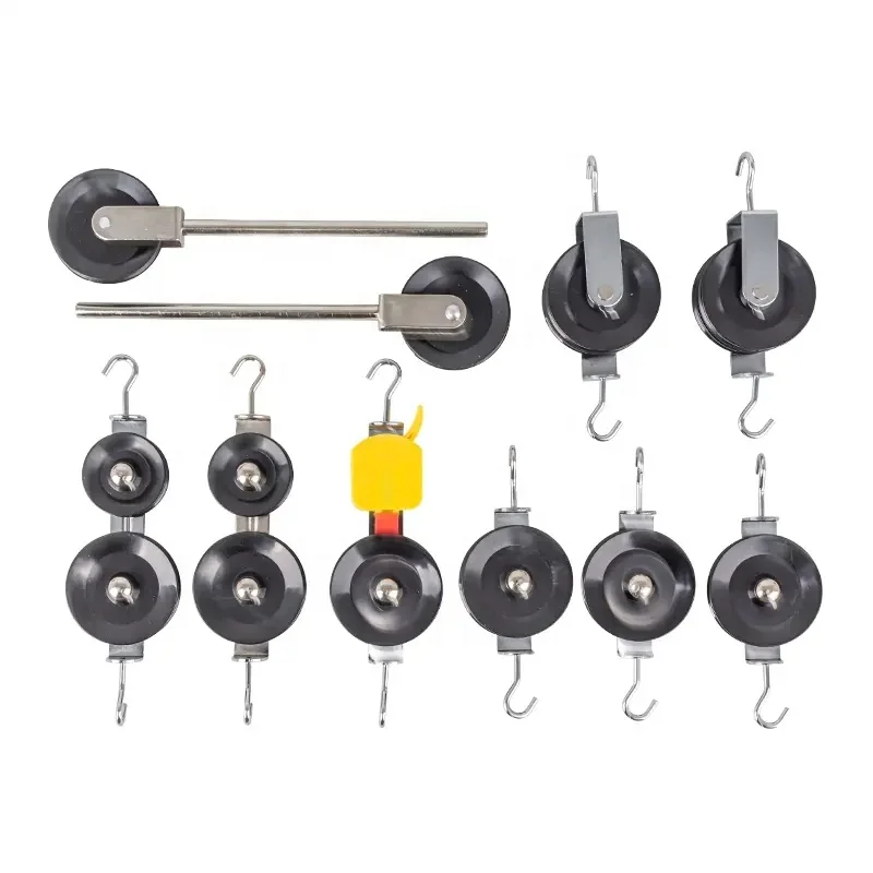 lockable single double stringing positioning pulley block