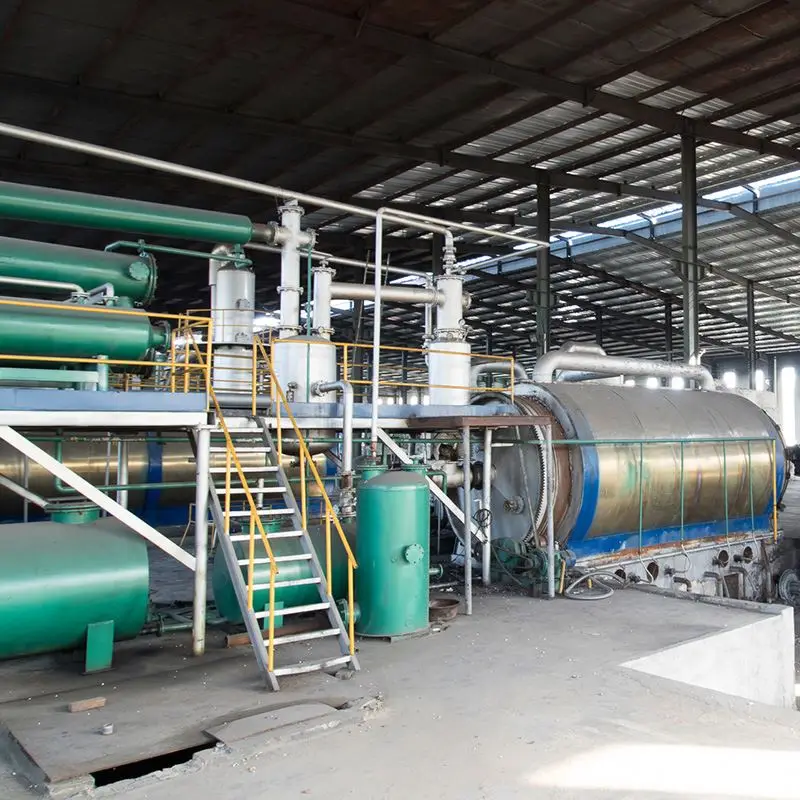 Tyre Distillation Lub Engine Purifier Machine Waste To Diesel Plant Mobile Crude Oil Refinery