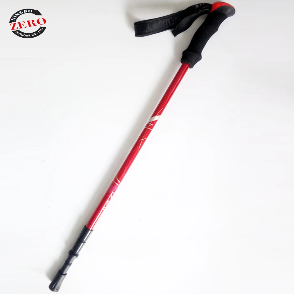 
7075 Aluminum collapsible alpenstock mountaineering cane trekking pole Adjustable LightWeight Hiking Sticks For Hiking Camping 