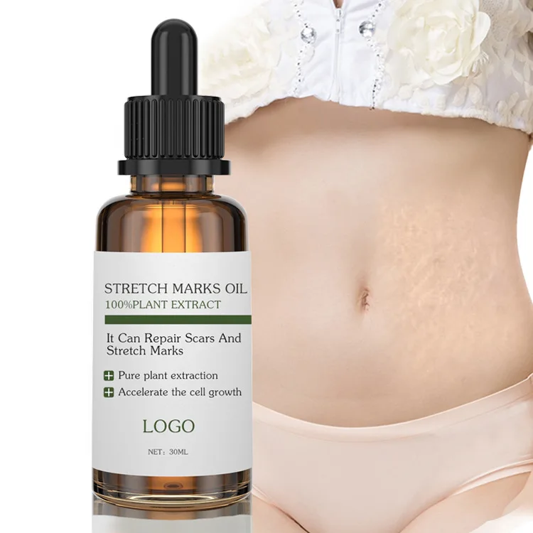 OEM Custom Private Label 100% Natural Plant Extract Body Care Oil Scar Repair Anti Stretch Mark Remover Essential Oil