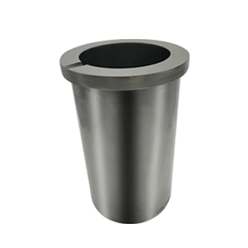 High purity graphite crucible with quartz jacket for medium and high frequency induction furnace melting gold, silver, and other