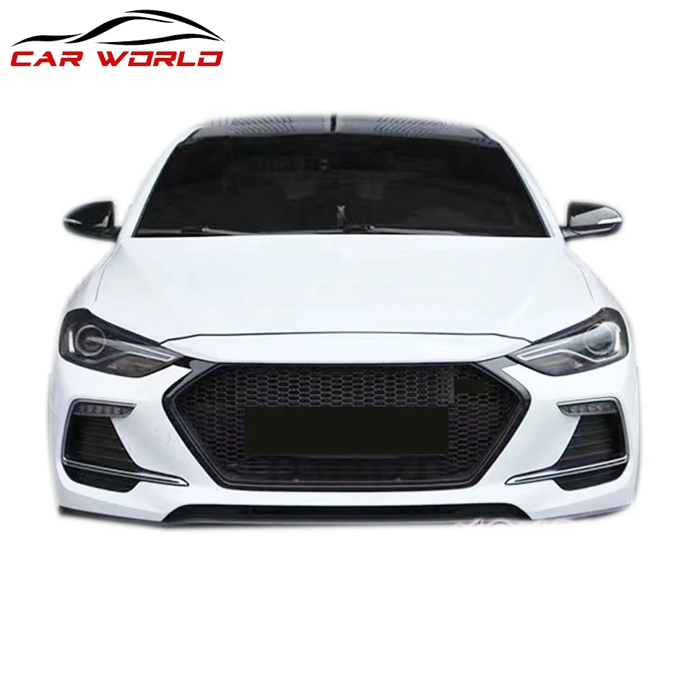 Car Face Kit For HYUNDAI 2016-2019 Elantra Car  Body kit  For Elantra 2017 Modified  Sport Model Plastic Material