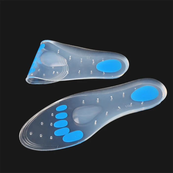Massaging Silicone Insoles Magnetic Massage Foot Therapy Reflexology Pain Relief Gel Shoe Insoles For Weight Loss