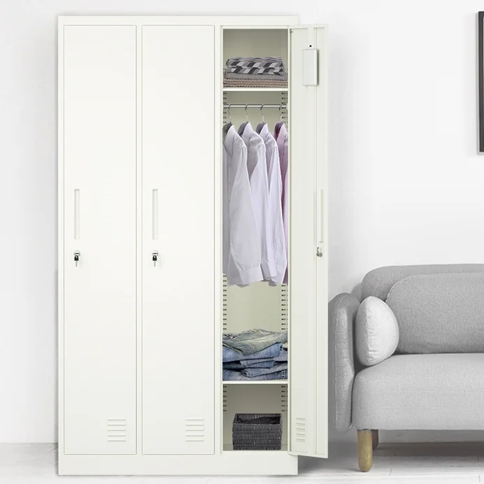 Metal Locker Storage Staff Worker Locker For ChangingRoom Locker Clothes Storage Wardrobe Steel with 2/3./6/9/12//15/18 door