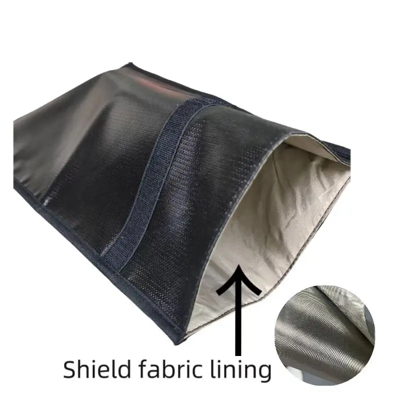 5 Pack WiFi NFC 5G EMF Signal Blocking Fireproof Faraday Bags Laptop Document Car Key Phone Pouch