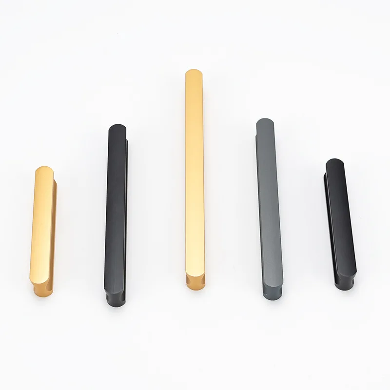 multifunction Sell well Gold & Black Furniture Handles Newly Launched Alloy Kitchen Cabinet & Wardrobe Drawer Knobs fashion