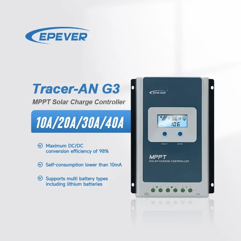 RS485 интерфейс Tracer4210AN G3 40amp 12V /24VDC mppt tracer солнечное зарядное устройство контроллер